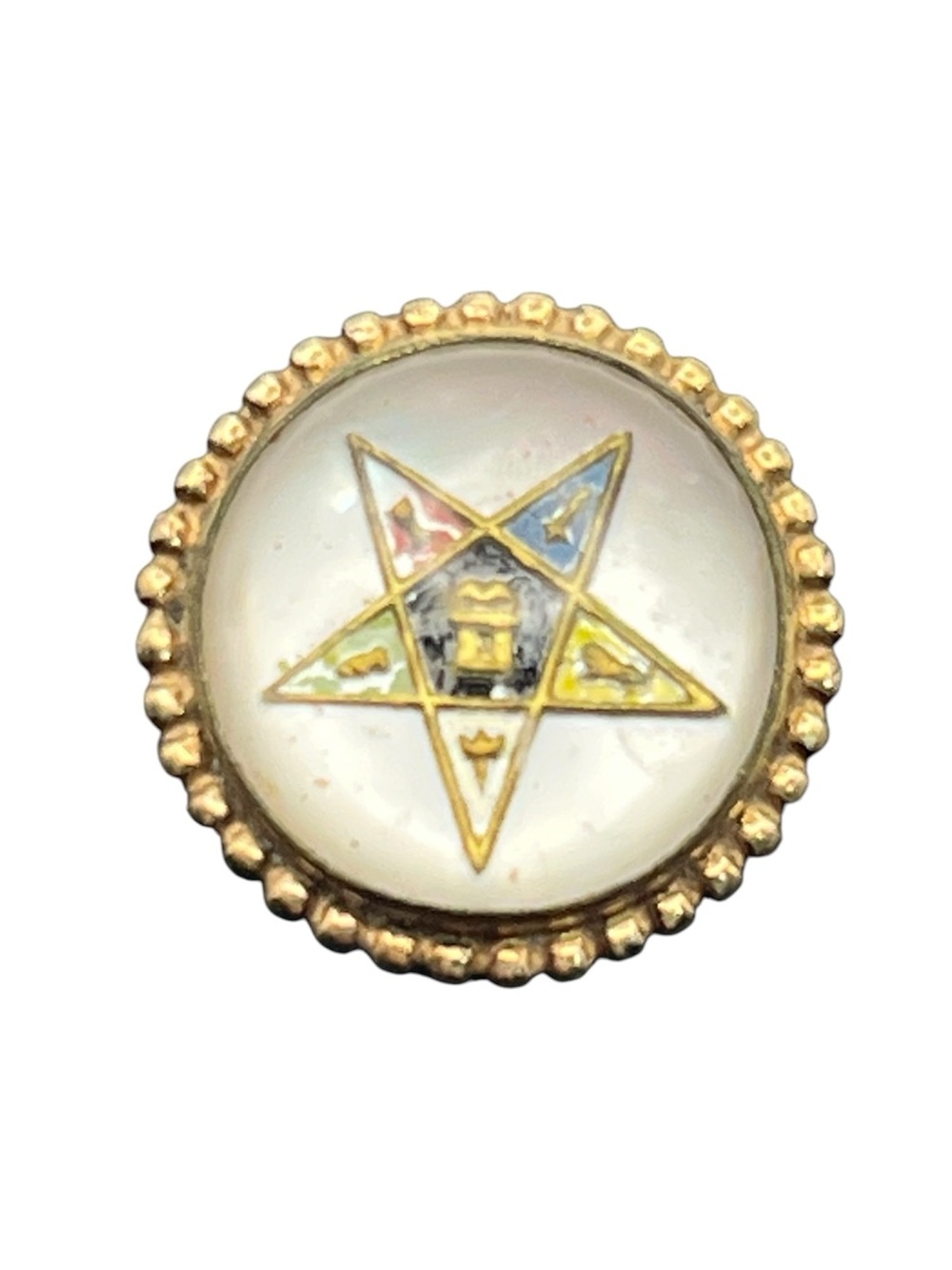 Amco 12k gold filled Order of the Eastern Star vintage brooch pin Masonic